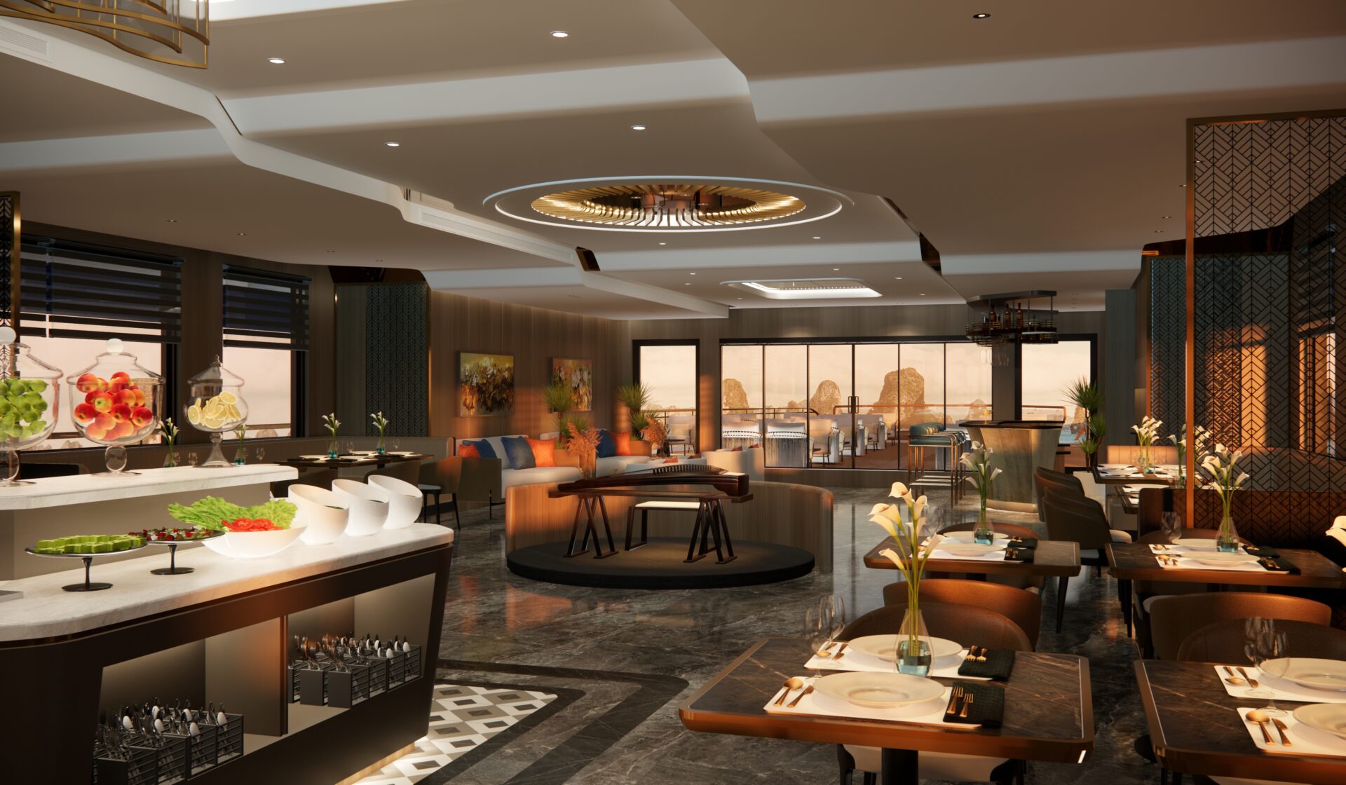 Du thuyền Azura - Nhà hàng